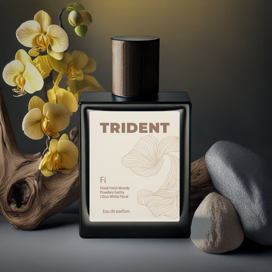 Trident Aura Fi 50 ml premium perfume – handcrafted floral fresh luxury fragrance, made in India
