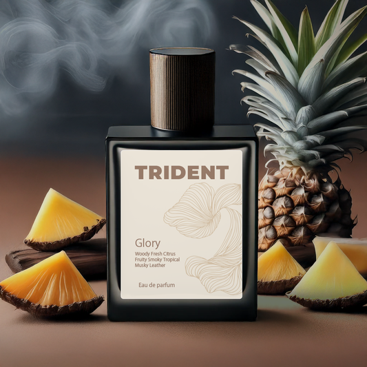 Trident Aura Glory 50 ml premium perfume – handcrafted woody fresh luxury fragrance, made in India