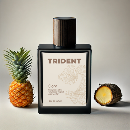 Glory 50 ml luxury perfume by Trident Perfumes – handcrafted woody fresh fragrance