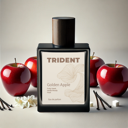 Golden Apple 50 ml luxury perfume by Trident Perfumes – handcrafted fruity sweet fragrance
