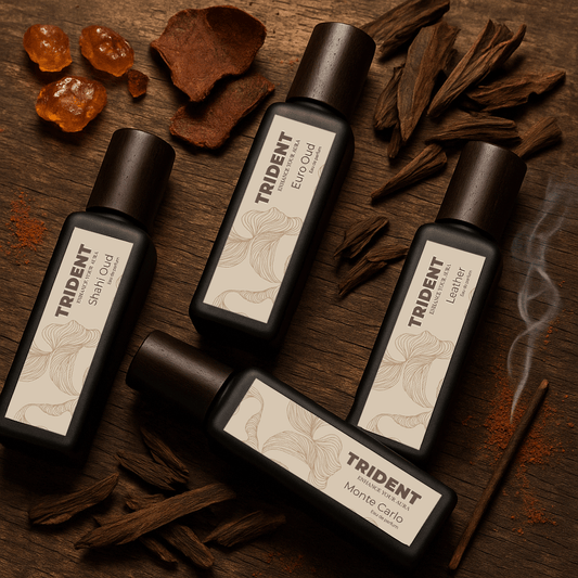 4 Pack 20 MLBundle of Woody Wanderlust Trident Perfumes